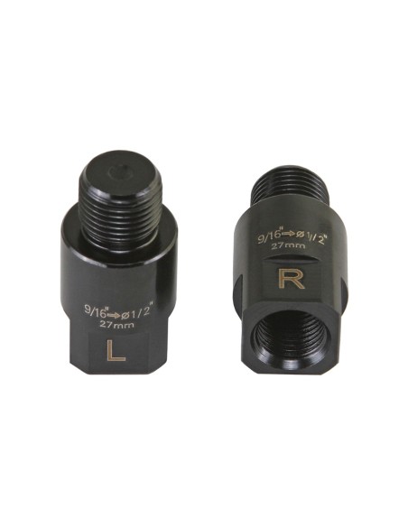 Pedals Extenders 27.5mm 9/16 to 1/2 Black.